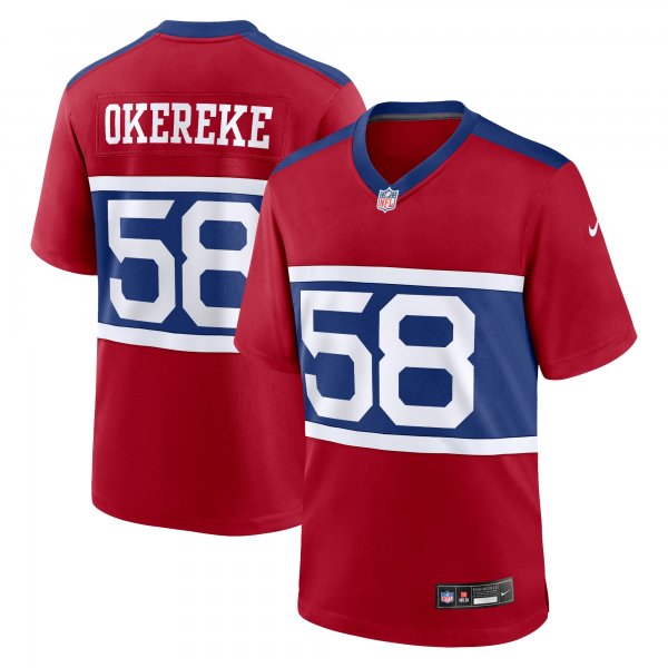 Men's New York Giants #58 Bobby Okereke Nike Century Red Alternate Player Game Jersey