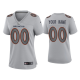 Women's Denver Broncos Custom Gray Atmosphere Fashion Game Jersey