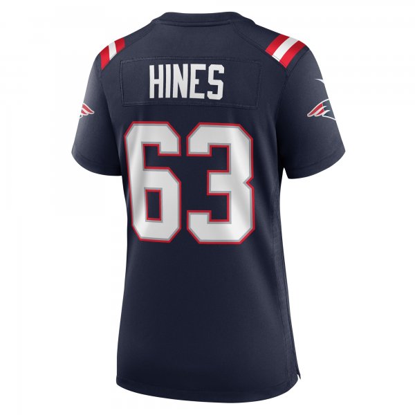 Women's New England Patriots Chasen Hines Nike Navy Game Player Jersey