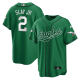 Men's Philadelphia Eagles #2 Darius Slay Jr Green Baseball Stitched Jersey