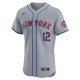 Men's New York Mets Francisco Lindor Nike Gray Road Elite Player Jersey