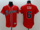 Atlanta Braves #6 Bobby Cox Red Flexbase Collection Stitched MLB Jersey