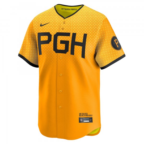 Men's Pittsburgh Pirates Nike Gold City Connect Limited Jersey