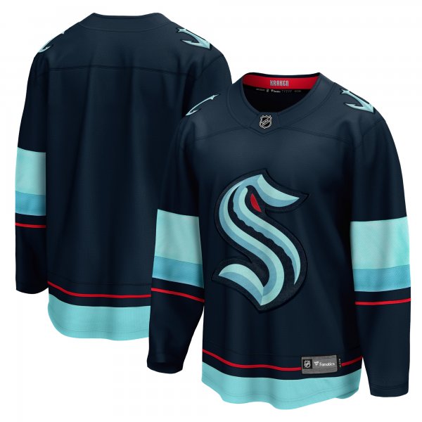 Men's Seattle Kraken Fanatics Deep Sea Blue Home Breakaway Jersey