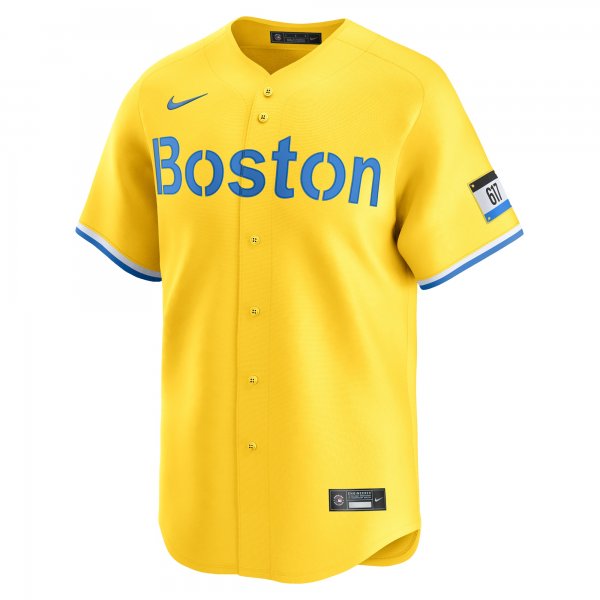 Men's Boston Red Sox Rafael Devers Nike Gold City Connect Limited Player Jersey