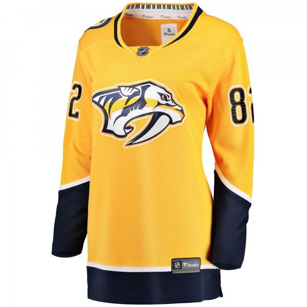 Women's Nashville Predators Tommy Novak Fanatics Gold Home Breakaway Player Jersey