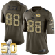 Nike Carolina Panthers #88 Greg Olsen Green Super Bowl 50 Men's Stitched NFL Limited Salute to Service Jersey