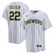 Men's Milwaukee Brewers Christian Yelich Nike White Alternate Replica Player Jersey