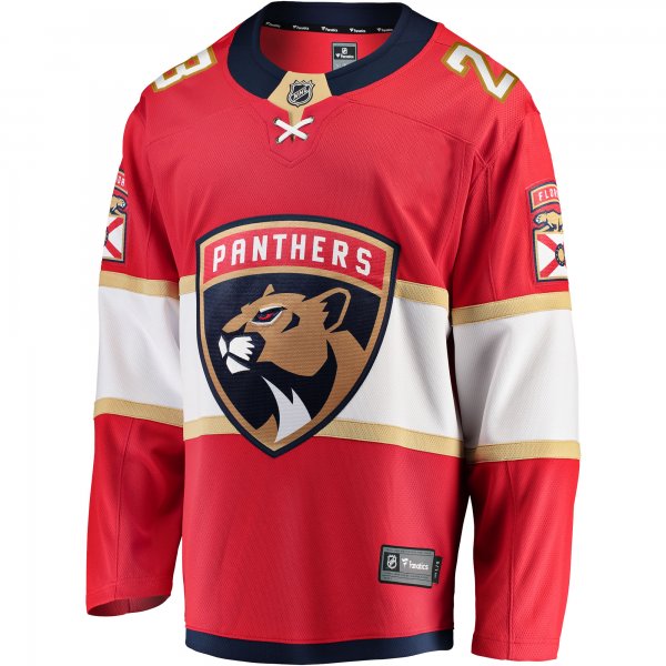 Men's Florida Panthers Carter Verhaeghe Fanatics Red Home Breakaway Jersey