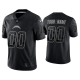 Men's Los Angeles Chargers Reflective Limited Custom Black Jersey