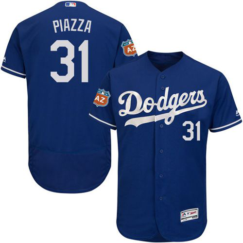 Los Angeles Dodgers #31 Mike Piazza Blue Flexbase Collection Stitched MLB Jersey