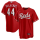 Men's Cincinnati Reds #44 Elly De La Cruz Nike Red Alternate Cool Base Jersey