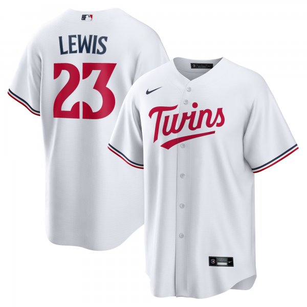 Men's Minnesota Twins Royce Lewis Nike White Replica Player Jersey