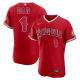 Men's Los Angeles Angels Nike Scarlet Alternate #1 Dad MLB Jersey