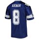 Men's Dallas Cowboys 1996 Troy Aikman Mitchell &amp; Ness Navy Throwback Retired Player Jersey