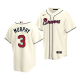 Men's Atlanta Braves #3 Owen Murphy 2022 MLB Draft Jersey Cream Alternate