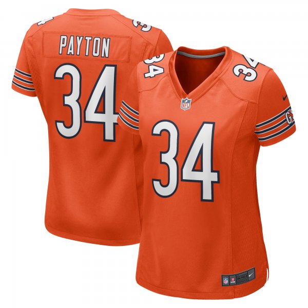 Women's Chicago Bears Walter Payton Nike Orange Retired Player Jersey