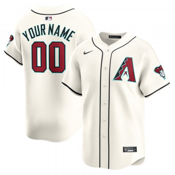 Youth Arizona Diamondbacks Nike White Home Limited Custom Jersey