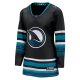 Women's San Jose Sharks Fanatics Black Alternate Premier Breakaway Jersey