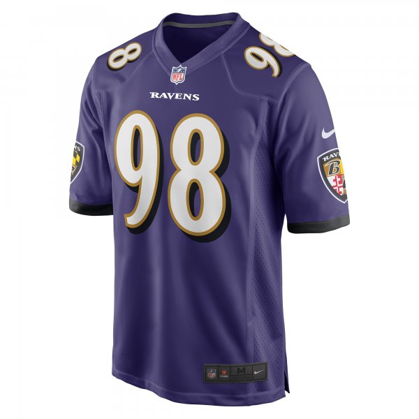 Men's Baltimore Ravens Travis Jones Nike Purple Player Game Jersey