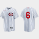 Men's Cincinnati Reds #6 Jonathan India 2022 Field of Dreams Cool Base Jersey - White