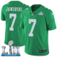 Men's Nike NFL Philadelphia Eagles #7 Ron Jaworski Limited Green Rush Vapor Untouchable Super Bowl LII Jersey