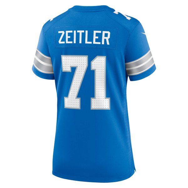 Women's Detroit Lions Kevin Zeitler Nike  Blue Game Jersey