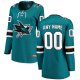 Women's San Jose Sharks Fanatics Teal Home Breakaway Custom Jersey