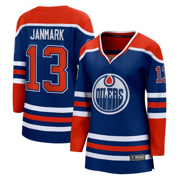 Women's Edmonton Oilers Mattias Janmark Fanatics Royal Home Breakaway Player Jersey