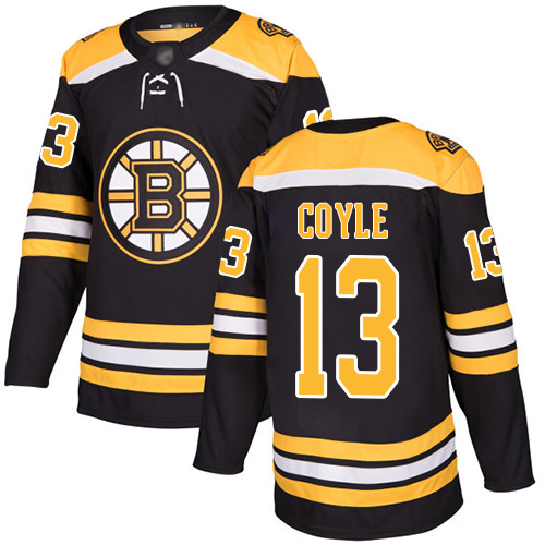 Boston Bruins #13 Charlie Coyle Black Home Stitched NHL Jersey