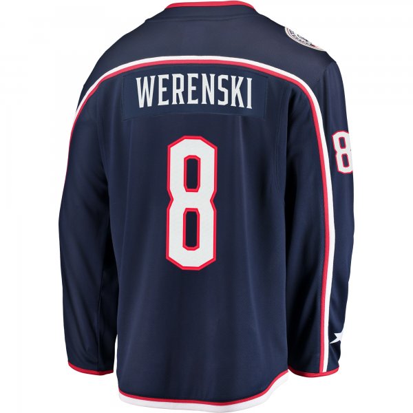 Men's Columbus Blue Jackets Zach Werenski Fanatics Navy Breakaway Jersey