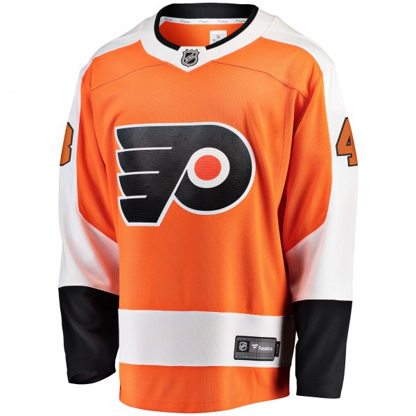 Men's Philadelphia Flyers Morgan Frost Fanatics Orange Breakaway Player Jersey