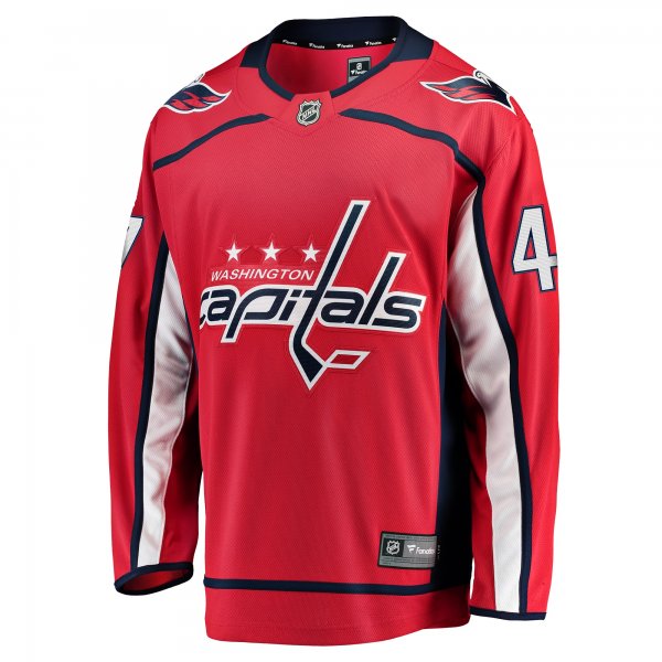 Men's Washington Capitals Beck Malenstyn Fanatics Red Home Premier Breakaway Player Jersey