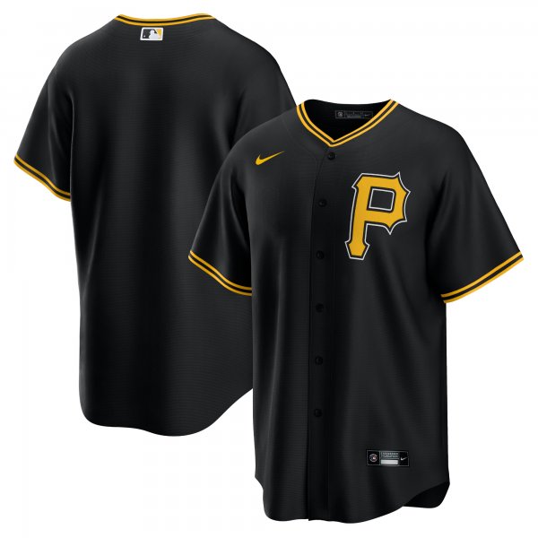 Men's Pittsburgh Pirates Nike Black Alternate Replica Team Jersey