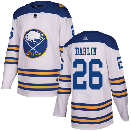 Adidas Buffalo Sabres #26 Rasmus Dahlin White 2018 Winter Classic Stitched NHL Jersey