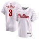 Men's Philadelphia Phillies #3 Bryce Harper Nike White Home Limited Player Jersey