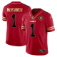 Youth Kansas City Chiefs #1 Jerick McKinnon Vapor Black Red Gold Limited All Stitched Jersey