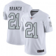 Men's Nike Las Vegas Raiders #21 Cliff Branch Limited White Color Rush NFL Jersey