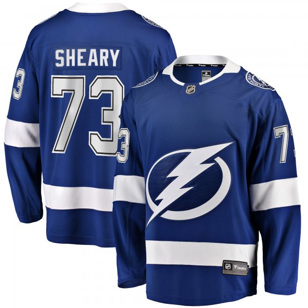 Men's Tampa Bay Lightning Conor Sheary Fanatics Blue Home Breakaway Jersey