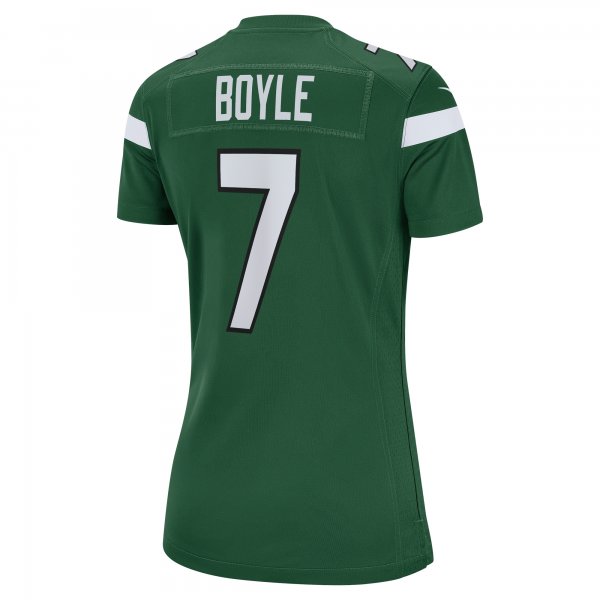 Women's New York Jets Tim Boyle Nike Gotham Green Game Jersey