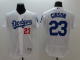 Los Angeles Dodgers #23 Kirk Gibson White Flexbase Collection Stitched MLB Jersey