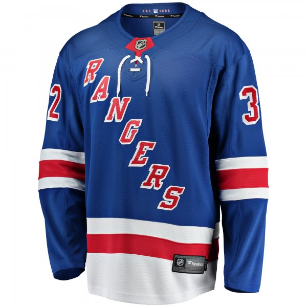 Men's New York Rangers Jonathan Quick Fanatics Blue Home Breakaway Jersey