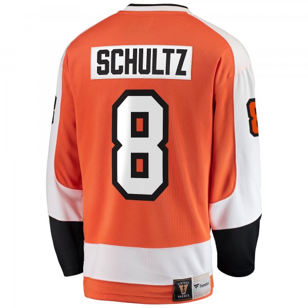 Men's Philadelphia Flyers Dave Schultz Fanatics Orange Premier Breakaway Retired Player Jersey