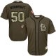 St. Louis Cardinals #50 Adam Wainwright Green Salute to Service Stitched MLB Jersey