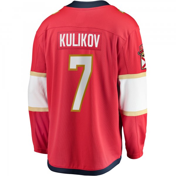 Men's Florida Panthers Dmitry Kulikov Fanatics Red  Premier Breakaway Player Jersey