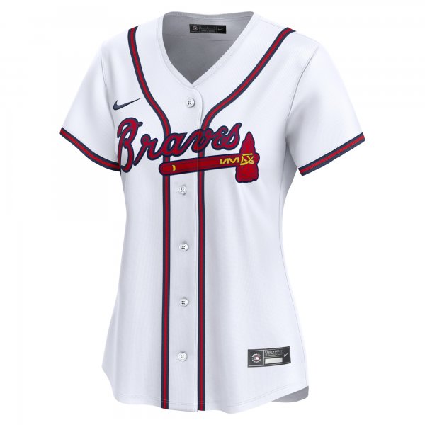 Women's Atlanta Braves Ozzie Albies Nike White Home Limited Player Jersey