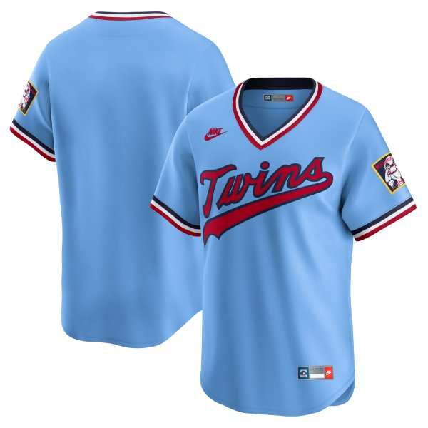 Men's Minnesota Twins Nike Light Blue Cooperstown Collection Limited Jersey