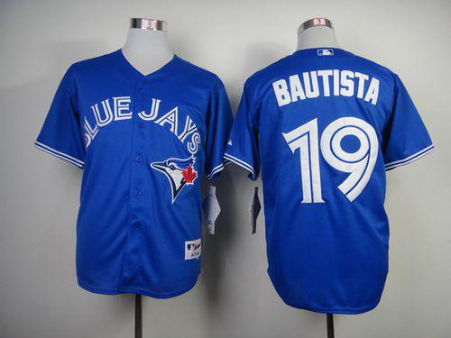 Toronto Blue Jays #19 Jose Bautista Blue Alternate Cool Base 2012 Stitched MLB Jersey