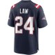 Men's New England Patriots Ty Law Nike Navy Game Retired Player Jersey