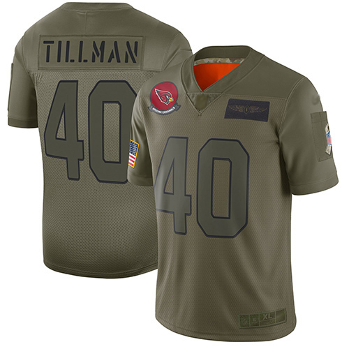 Arizona Cardinals #40 Pat Tillman Camo Men's Stitched NFL Limited 2019 Salute To Service Jersey